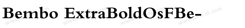 Bembo ExtraBoldOsFBe字体转换